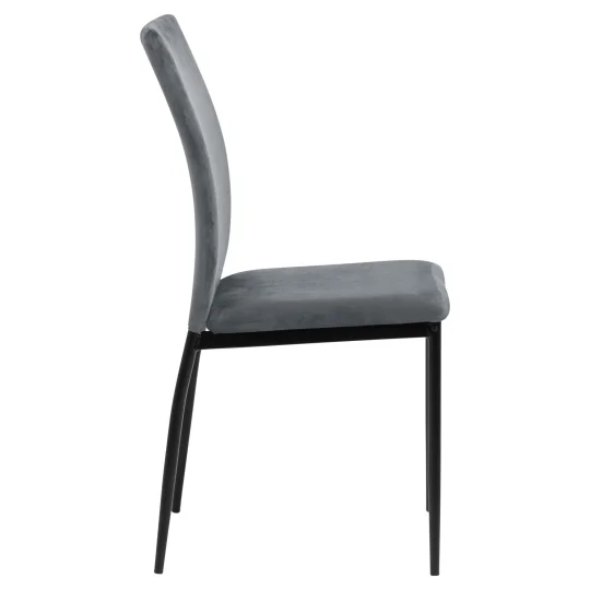 Krzesło tapicerowane LEXI szare - Zdjęcie 4