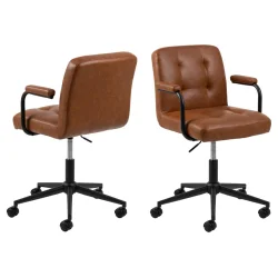 Krzesło biurowe 00000916211 - kolor brązowy