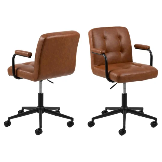 Krzesło biurowe JAX brązowe - Zdjęcie 2