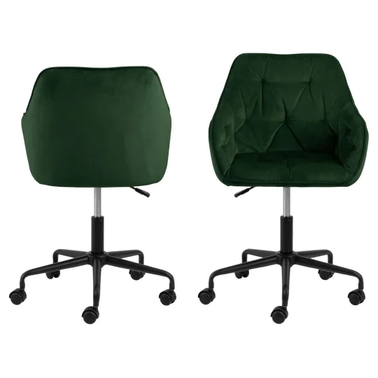Krzesło biurowe LOLA zielone - Zdjęcie 3