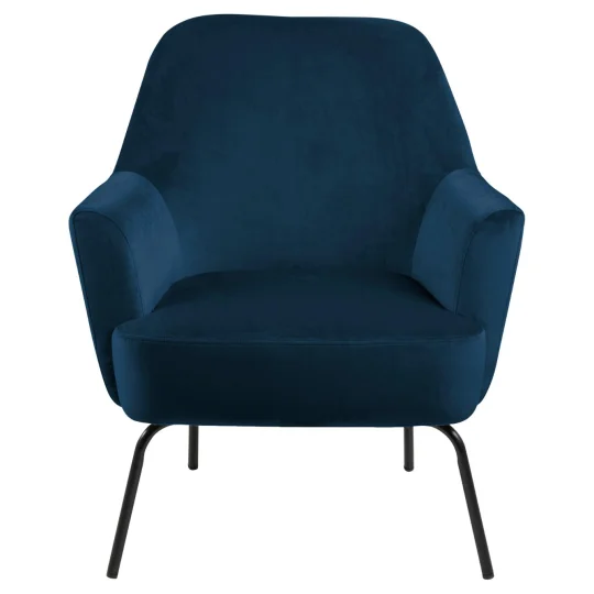 Fotel tapicerowany CELINE niebieski - Zdjęcie 3