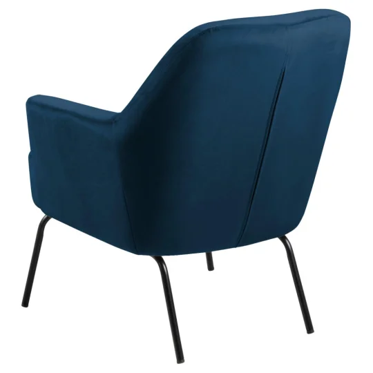 Fotel tapicerowany CELINE niebieski - Zdjęcie 4