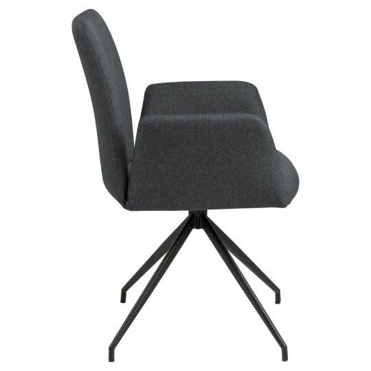 Krzesło tapicerowane SIERRA ciemnoszare - Zdjęcie 4