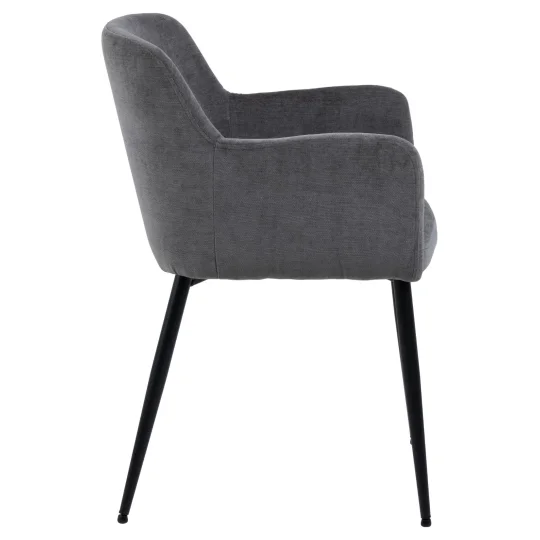 Krzesło tapicerowane TORONTO ciemnoszare - Zdjęcie 4
