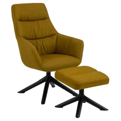 Fotel wypoczynkowy z podnóżkiem 00000951701 - kolor pomarańczowy