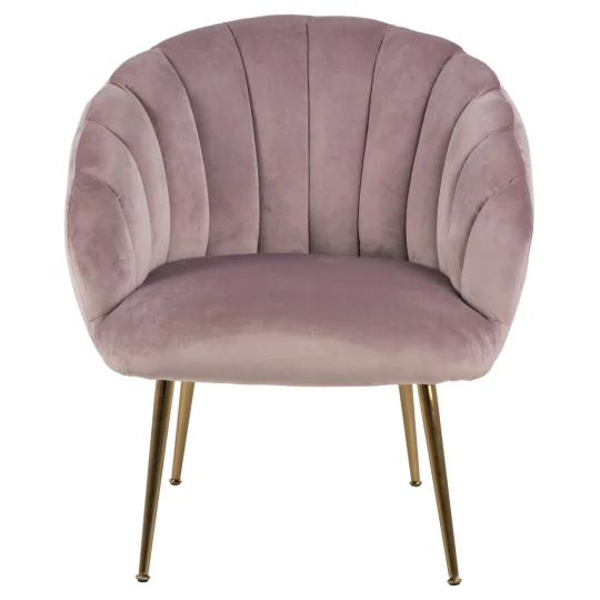 Fotel tapicerowany CLARA różowy - Zdjęcie 3