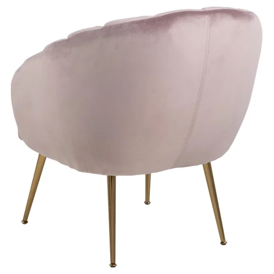 Fotel tapicerowany CLARA różowy - Zdjęcie 4