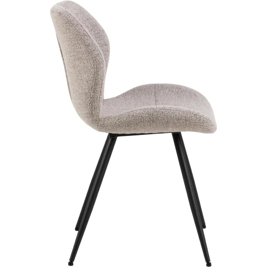 Krzesło tapicerowane MONET beżowe - Zdjęcie 4