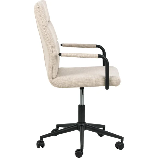Krzesło biurowe tapicerowane BLAZE beżowe - Zdjęcie 3
