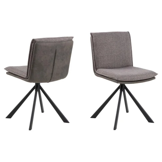 Krzesło tapicerowane COMO jasnobrązowe - Zdjęcie 2