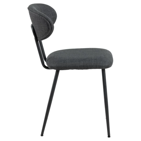 Krzesło tapicerowane MAE ciemnoszary - Zdjęcie 4