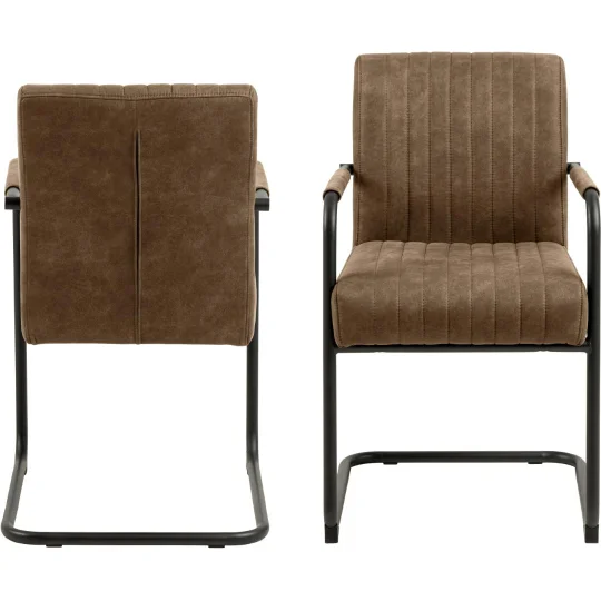 Krzesło tapicerowane MIA brązowe - Zdjęcie 3
