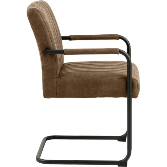 Krzesło tapicerowane MIA brązowe - Zdjęcie 4