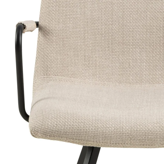 Krzesło tapicerowane TIRANA beżowe - Zdjęcie 5