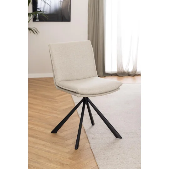 Krzesło tapicerowane COMO beżowe - Zdjęcie 7