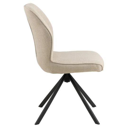 Krzesło tapicerowane LIVIA ecru - Zdjęcie 4
