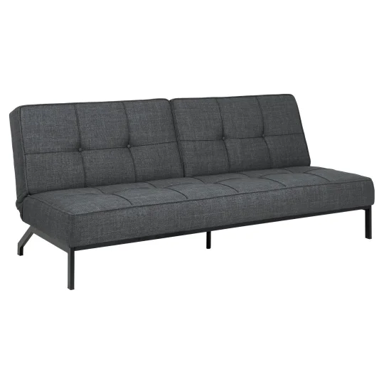 Sofa tapicerowana SABINO ciemnoszara tkanina - Zdjęcie 2