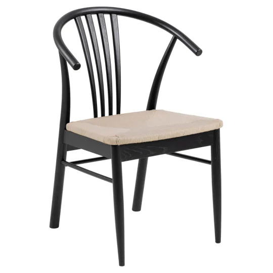 Krzesło FORLI drewniane czarne - Zdjęcie 2