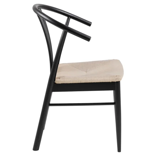 Krzesło FORLI drewniane czarne - Zdjęcie 4