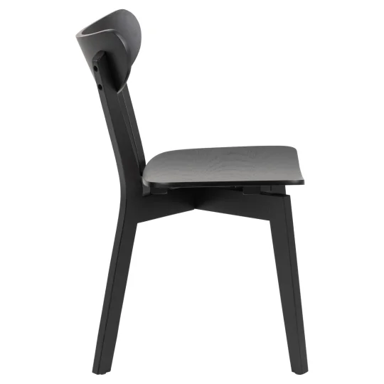 Krzesło drewniane SOREN czarne - Zdjęcie 4