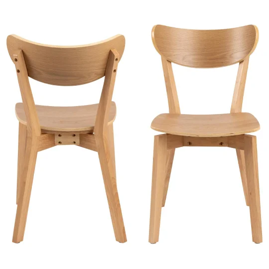 Krzesło drewniane SOREN naturalne drewno - Zdjęcie 3