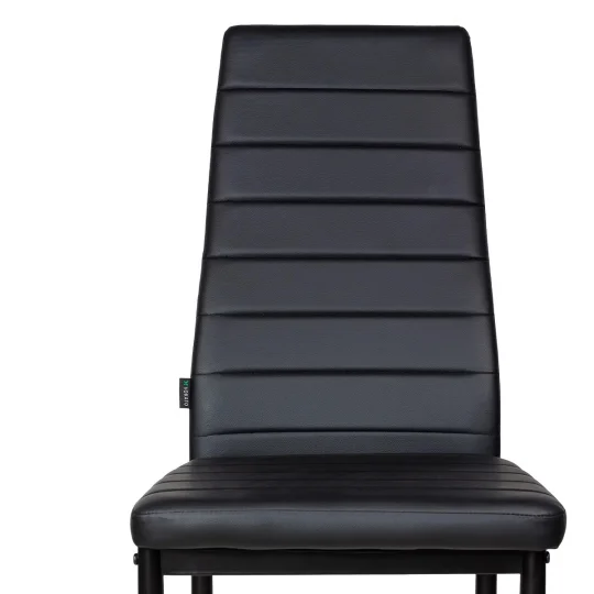 Stół MELTON 120/160 + 6 krzeseł MATI czarny - Zdjęcie 5