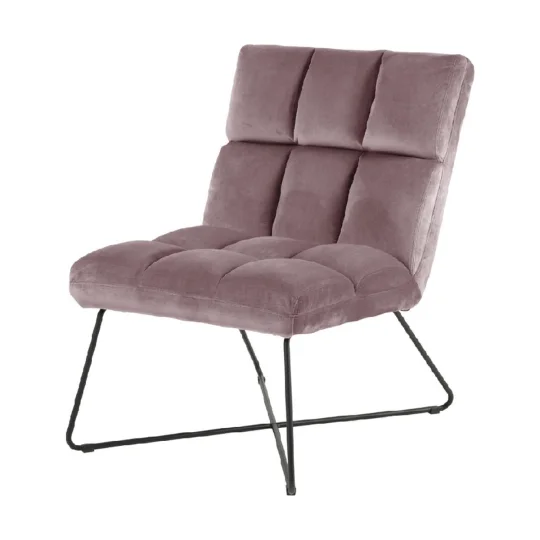 Fotel tapicerowany LILA różowy - Zdjęcie 3