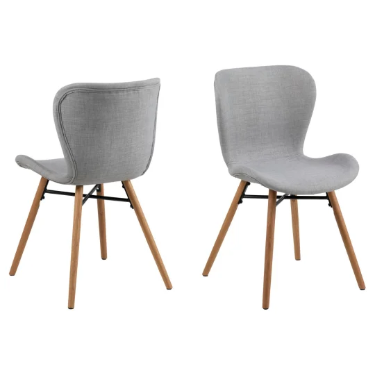 Krzesło tapicerowane EVA szare - Zdjęcie 2