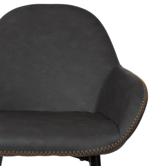 Krzesło tapicerowane MIRELLA antracytowe - Zdjęcie 6