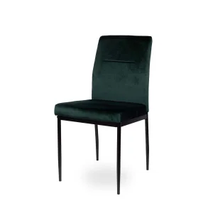 Krzesło tapicerowane ADAM ciemnozielone