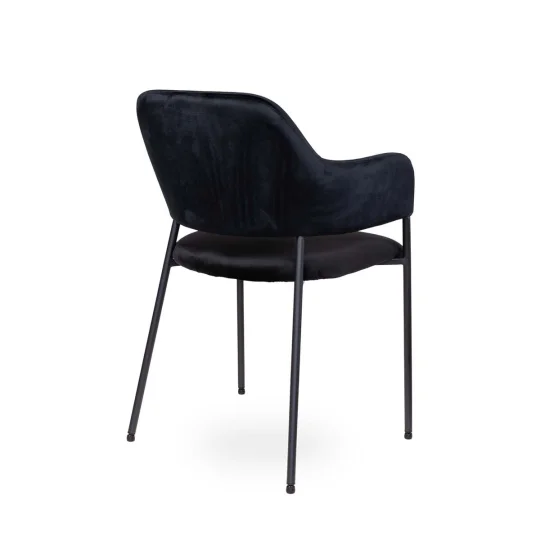 Krzesło tapicerowane MONZA czarne - Zdjęcie 3