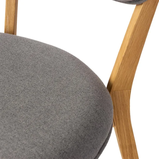 Krzesło drewniane MALUMA szare - Zdjęcie 2