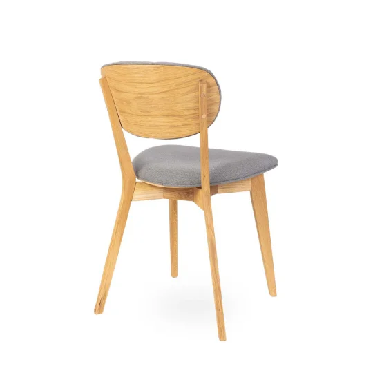 Krzesło drewniane MALUMA szare - Zdjęcie 7