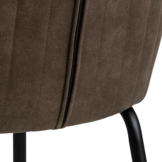 Krzesło tapicerowane GEMINI brązowe - Zdjęcie 6