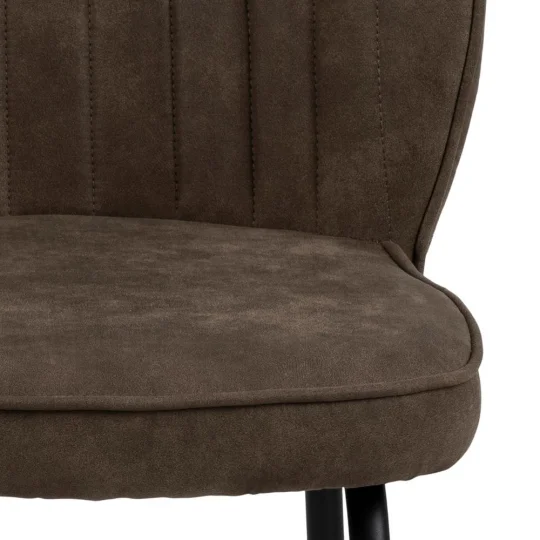 Krzesło tapicerowane GEMINI brązowe - Zdjęcie 7
