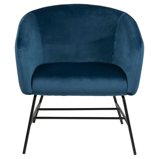 Fotel tapicerowany BELTRAN niebieski - Zdjęcie 1