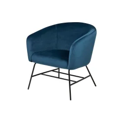 Fotel tapicerowany BELTRAN niebieski