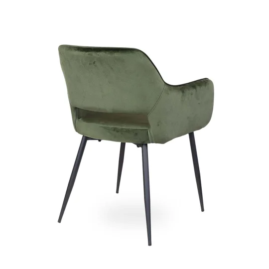 Krzesło tapicerowane ROMA ciemnozielone - Zdjęcie 2