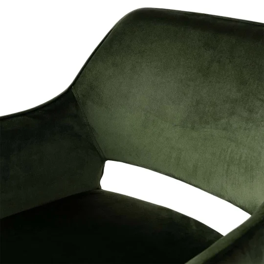 Krzesło tapicerowane ROMA ciemnozielone - Zdjęcie 5