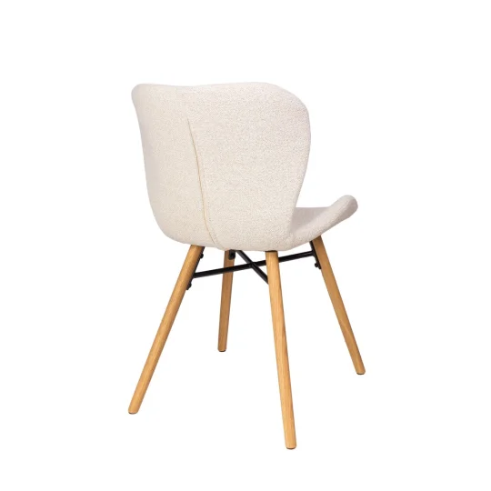 Krzesło tapicerowane EVA ecru - Zdjęcie 4