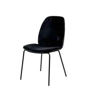 Krzesło tapicerowane ELARA czarne