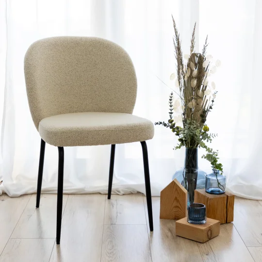 Krzesło tapicerowane GEMINI ecru - Zdjęcie 6