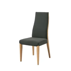 Krzesło tapicerowane SELINA ciemnoszare