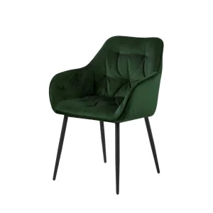 Krzesło tapicerowane LEO zielone