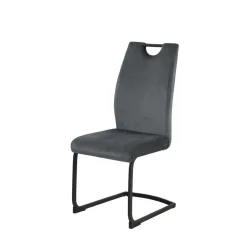 Krzesło tapicerowane TORINO ciemnoszare
