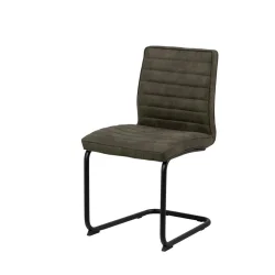Krzesło tapicerowane ASPEN ciemnozielone
