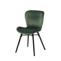 Krzesło tapicerowane ELLA zielone