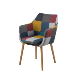 Krzesło tapicerowane HAZEL patchwork