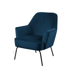 Fotel tapicerowany CELINE niebieski