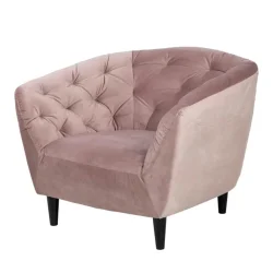 Fotel tapicerowany SORA różowy